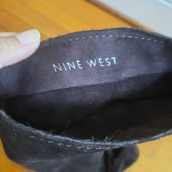 Nine West PIAZZR suede wedge boots with ties - size 8 - Picture 7 of 7